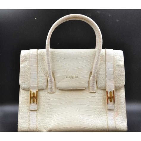 hermes white crocodile kelly bag price|vintage Hermes crocodile bag.